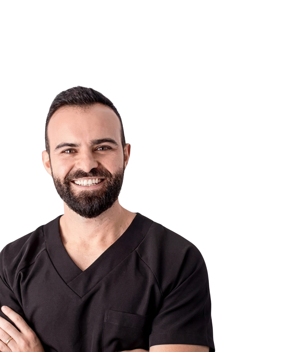Dr. Prof. Sérgio Cury em vestuário clínico